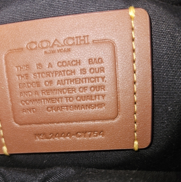 EUC Coach Hall Soft Sling Black Leather Crossbody - Picture 7 of 12